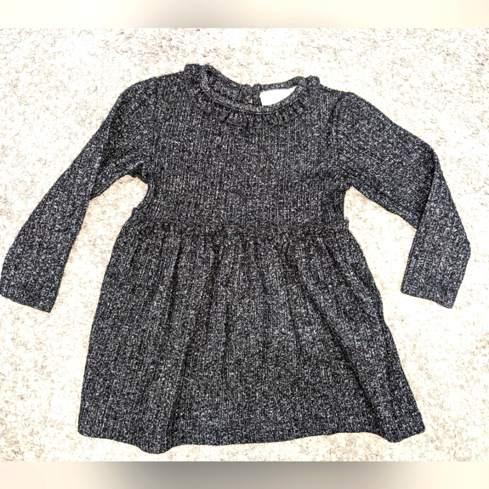 Zara Baby black sparkle dress. 9-12 months